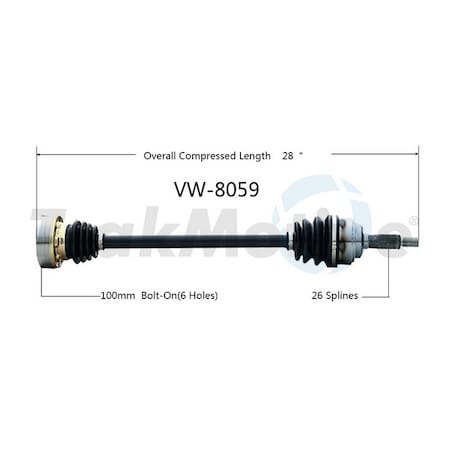 Surtrack Axle Cv Axle Shaft, Vw-8059 VW-8059
